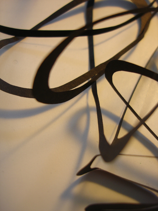Carsten Juhl art paper spirals cutting