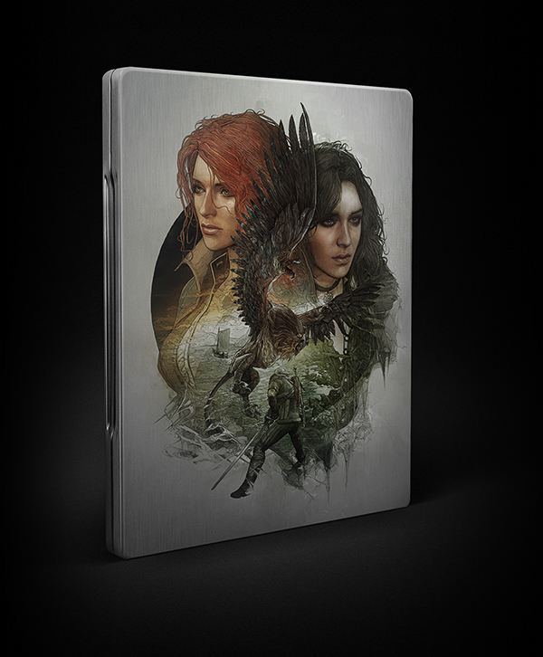 Witcher 3 wild hunt StudioKxx Domaradzki Steelbooks geralt yennefer Siri video game cover