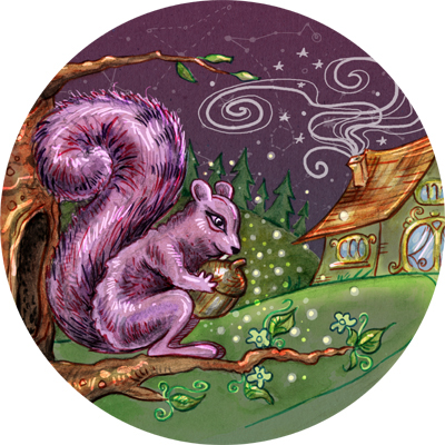 wizard Magic   fantasy childrens book Magic Mushrooms bat owl moon magic potion glass jars
