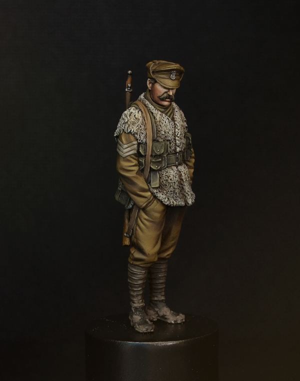 WWI trench sergeant world war miniatures scenary mud