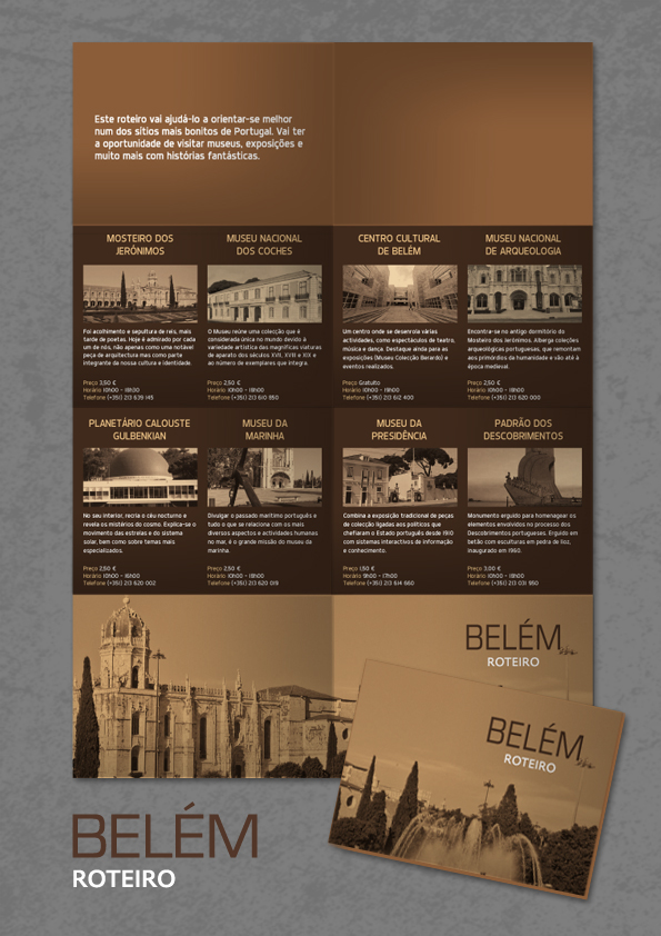 Roteiro belém Lisbon infographics