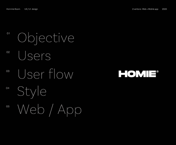 Homie App & Web UX - UI Design