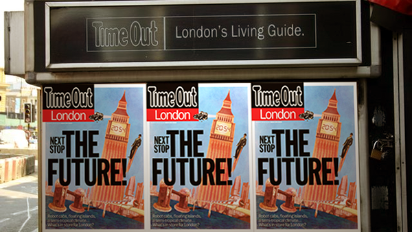 magazine Magazine Cover Cover Art vintage Retro Retro Futurism London Time Out magazine Time Out London futuristic