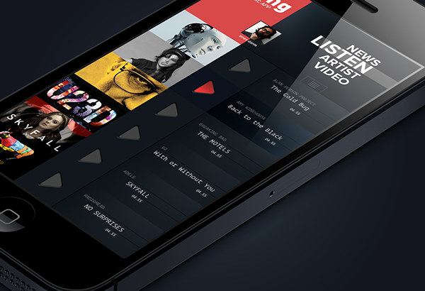 music app iphone ios UI mobile