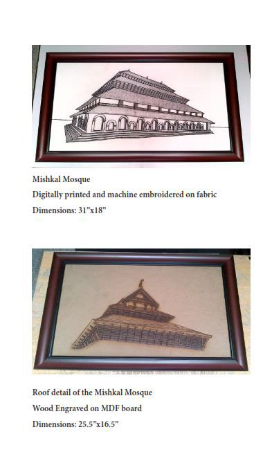 mixed media hand embroidery Laser Engraving Digital Printing Brass Etching Story telling History of Malabar