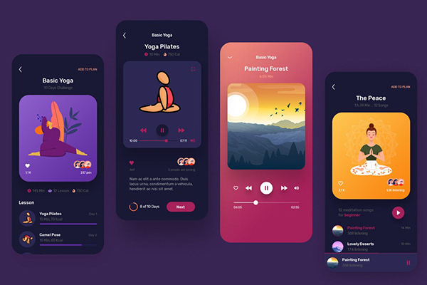 May - Yoga & Meditation Mobile App UX, UI