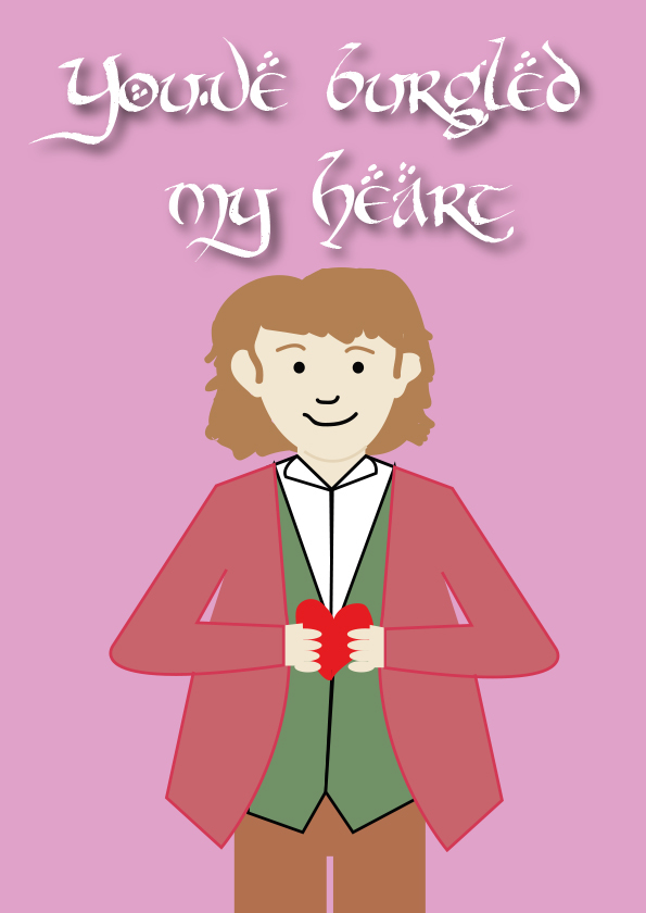 Hobbit/Lord of the Rings Valentine's Day Cards on Behance