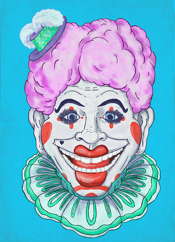 Vintage Clown Poster