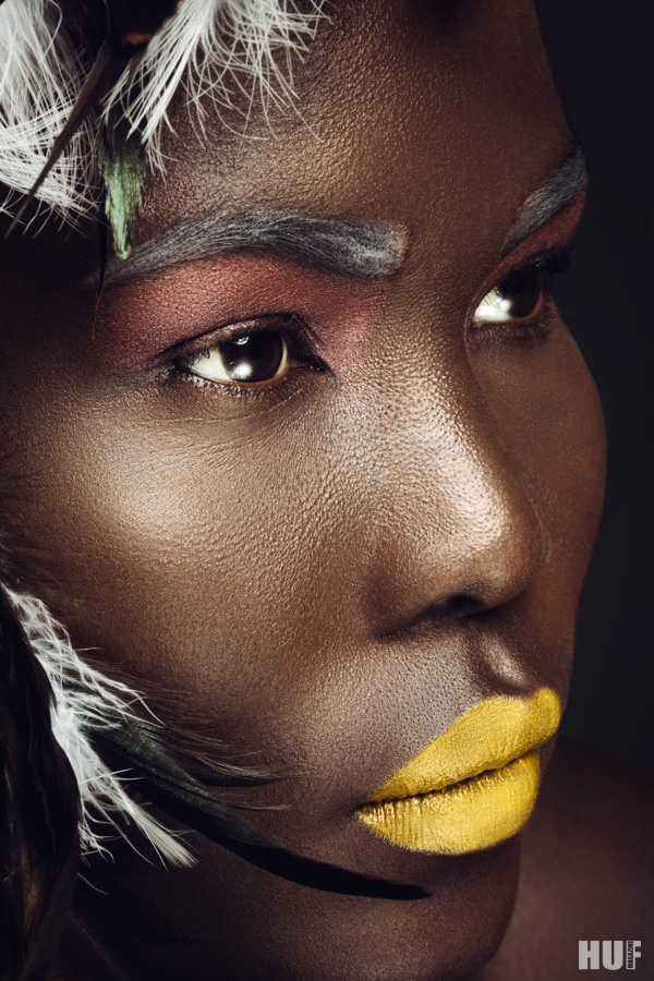 birds makeup africa editorial beauty conceptual