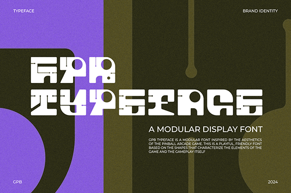 GPB typeface | modular font