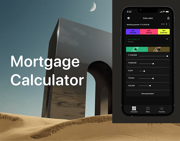 Finance App Mortgage calculator
