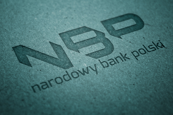 NBP Narodowy Bank Polski brand graphic webcolors.pl typo Mockup design symbol minimal green book dhnn