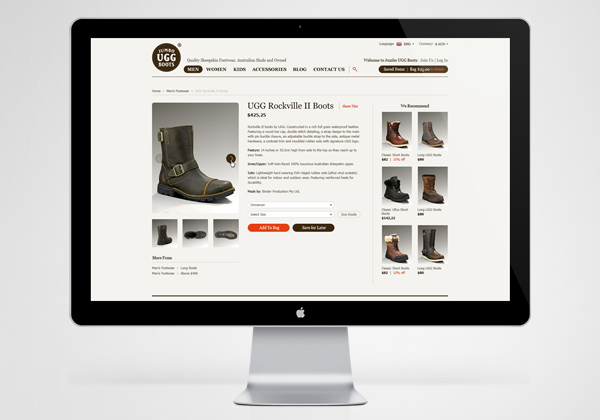 Jumbo Ugg Australia Web site commerce boots clean minimal