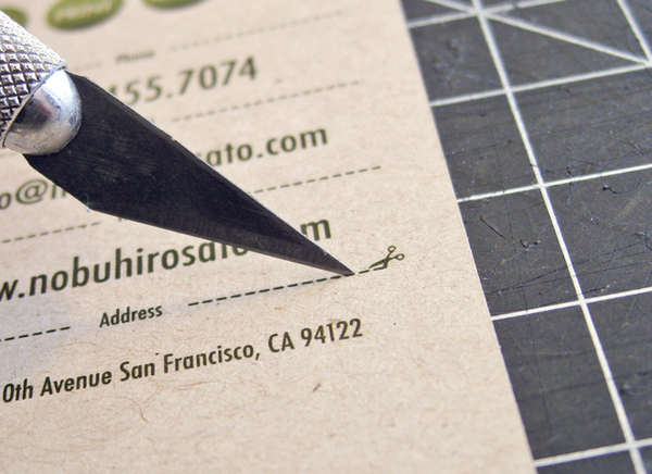 business card reuse Sustainable Design green graphic design bookmark recycled paper