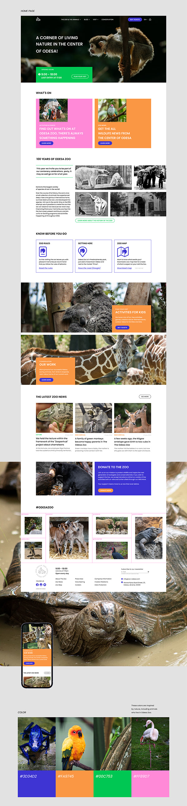 Odesa Zoo | Redesign concept