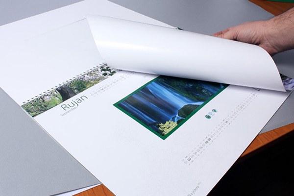 National Park Plitvice calendar paper die cutt package