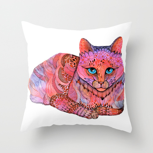animal olaliola ola liola Cat pink cat pattern Pet Urban Outfitters society6
