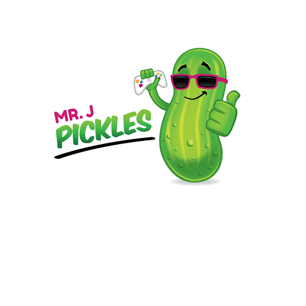Character design pickle Sunglasses Gaming Gamers youtube online video logo