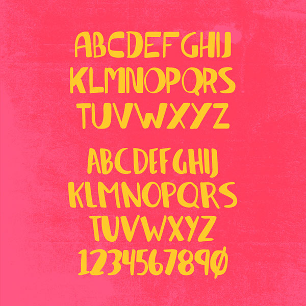Free font alphabet letters font markers type free