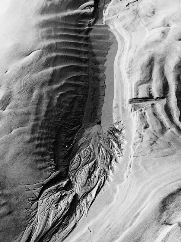 beach  texture   abstract  Summer  France  Atlantic Ocean sand light and shadow water flow  erosion  Mars