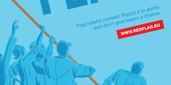 ad Advertisign hate RED FLAG flag content speech Young lions Cannes print social media haters