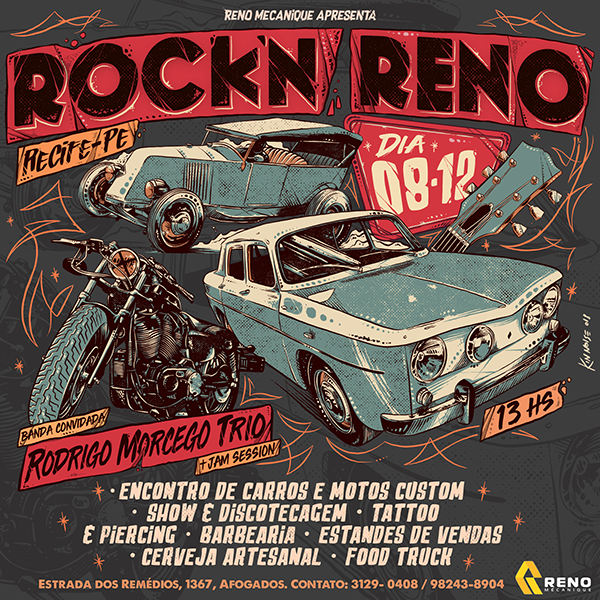 Illustration Poster Rock'n Reno - Renault