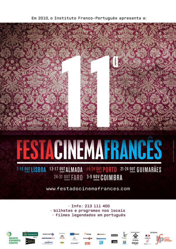 poster 11º festival cinema francês daniel paradinha Designer Porto design cartaz poster cinema portugal bufando na areia