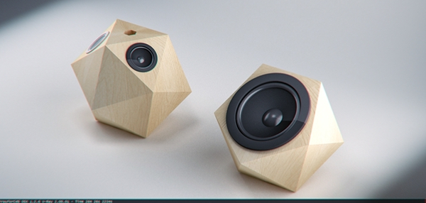 Wooden speaker with name