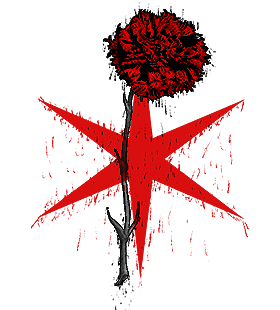 ai Dark Fantasy Digital Art  horror metal logo midjourney nft nftart poster red