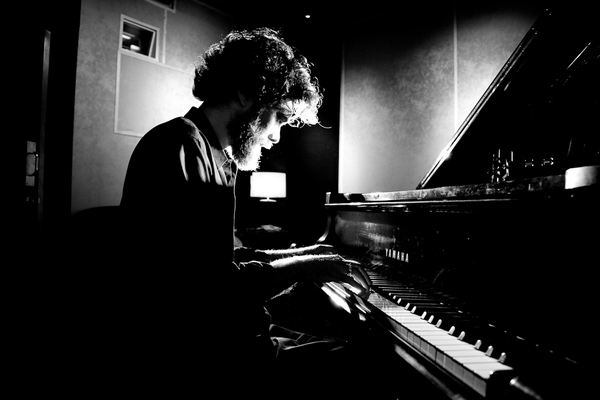 simone giuliani Composer studio Pianist Piano black and white contrast