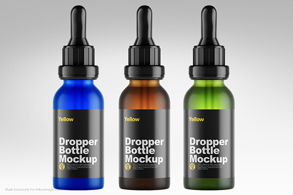 Download Glass Dropper Bottle On Pantone Canvas Gallery Yellowimages Mockups