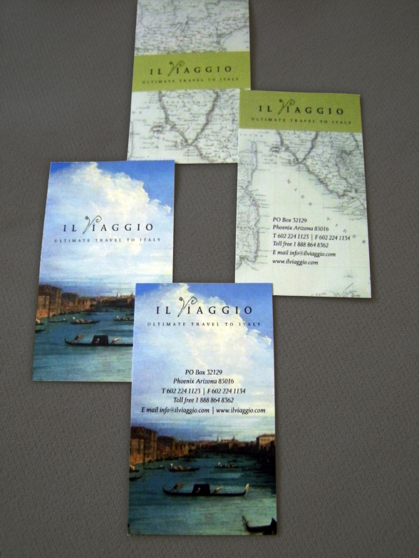 pocket folder brochure die cut Business Cards Travel tourism