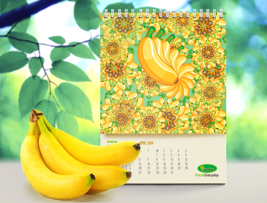 coorporate calendar kaleidoscope sunpride Corporate Identity Annual promotion