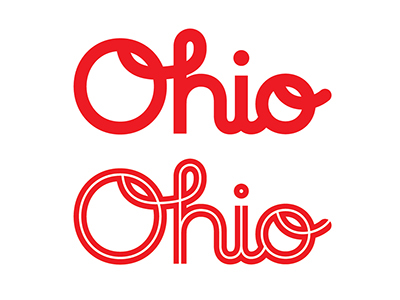 oho lettering Script type design Custom logo wordmark
