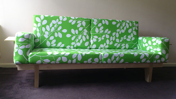 cnc Couch furniture plywood fabric lounge sofa wood glueless pattern digital fabrication Digital Printing