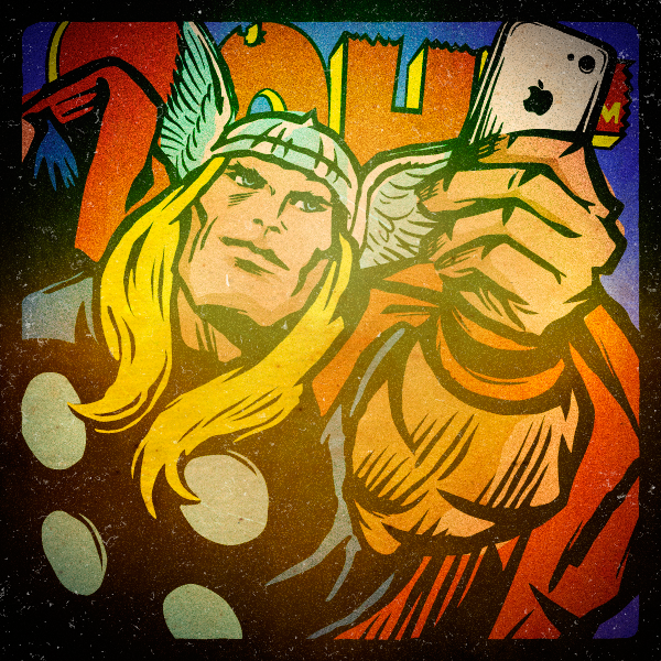 Avengers comics instagram social media selfie