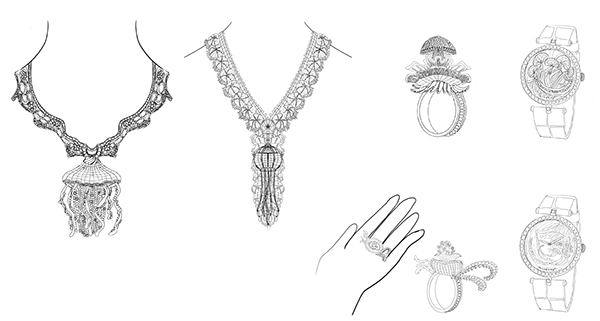 Statement jewelry collection for Van Cleef & Arpels on Behance