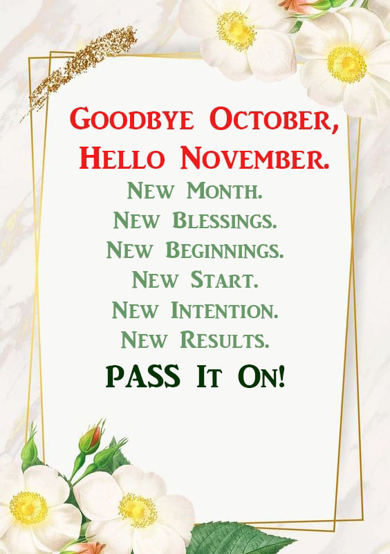 calendar Calendar Digital Hello November Welcome November