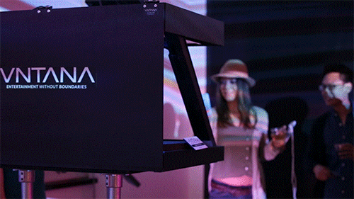 hologram holographic display holographic newmediaparty vntana interactive interactive hologram vr party