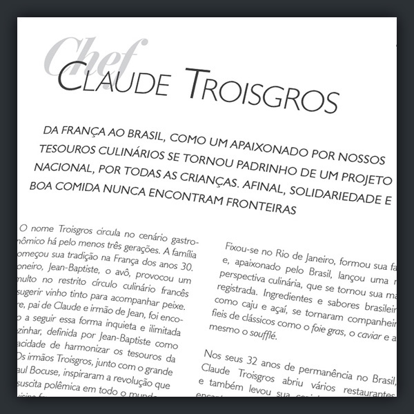 magazine design editorial gastronomy Culinary recipe Brazilian Classical orchestra hospital children Event