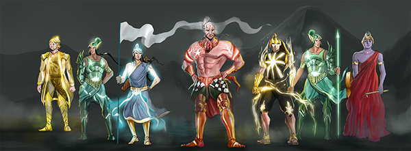 Pandawa Lima Webcomic Project on Behance Pandawa Lima Webcomic Project on Behance