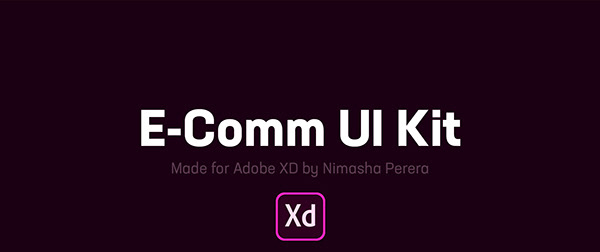 E-Comm Free UI Kit for Adobe XD