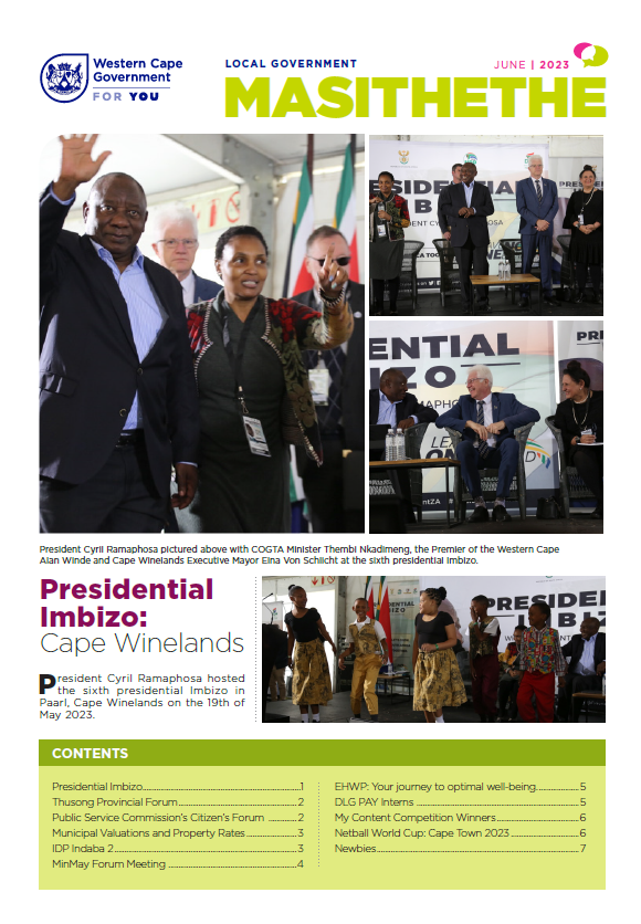 design report newsletter western cape Government publication Layout editorial