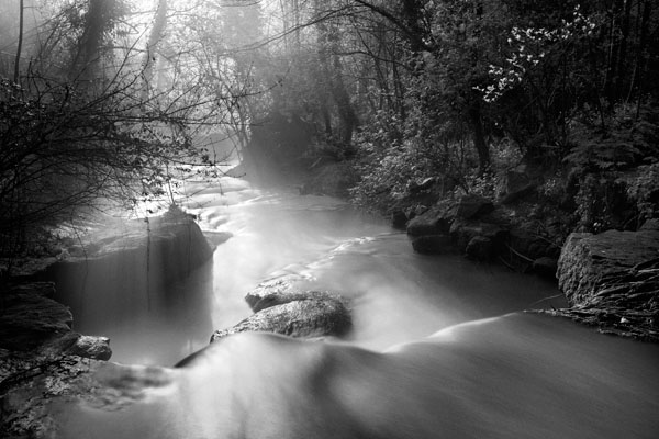 river waterfall streams flowing waters black and white water long exposure Waterfalls