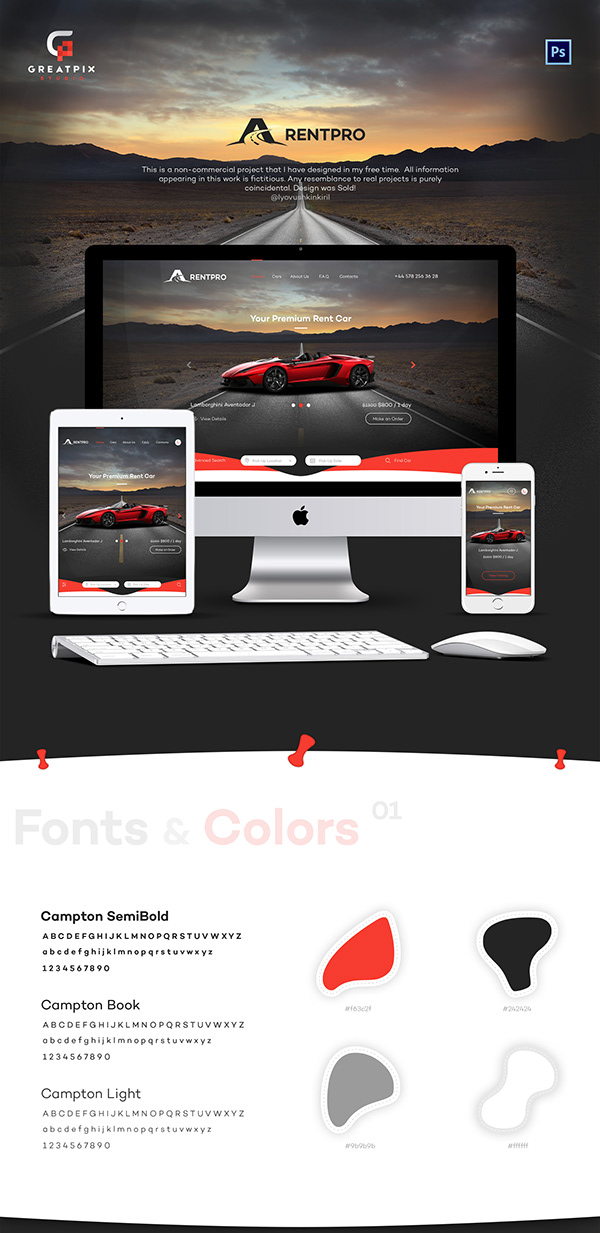 RentPro - Car Dealer Website