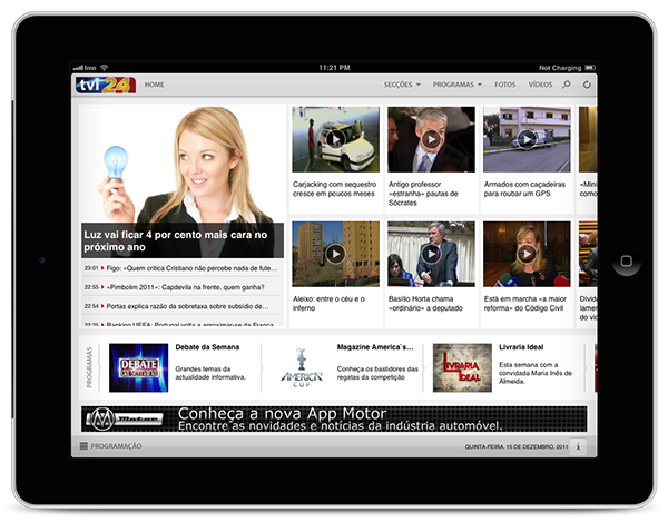 iPad app tvi tvi24 news