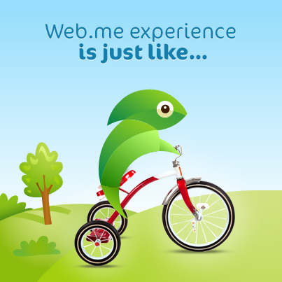 web.me color chameleon templates creator Editor brand-hero