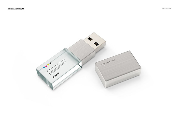 Acrylic USB Drive Mockup Set