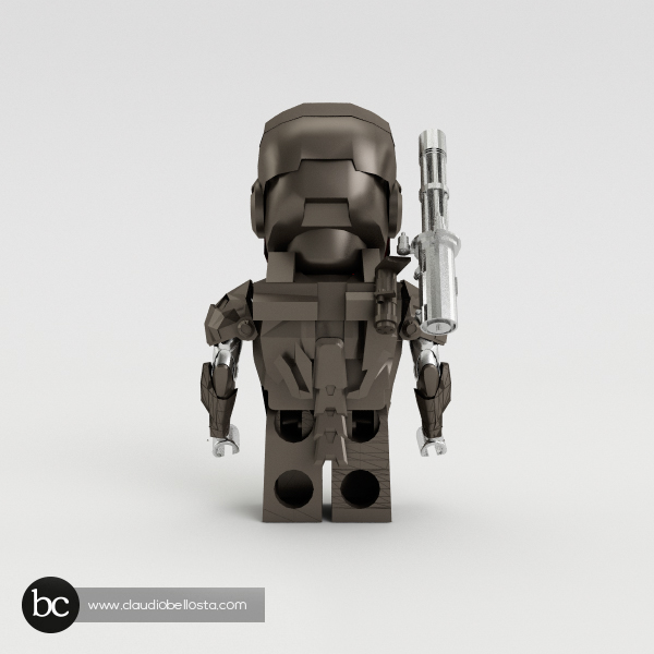 ironman iron man LEGO metal 3D Character