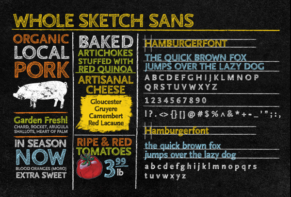 whole foods market  Type design  organic Responsive font design